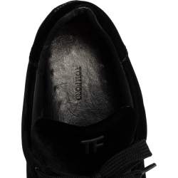Tom Ford Black Velvet Low Top Sneakers Size 45