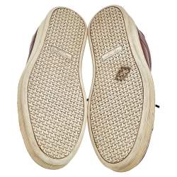 Pre Owned Tom Ford Brown Leather Low Top Sneakers Size 46