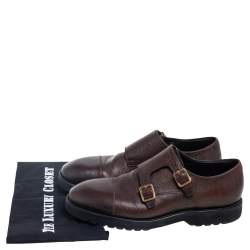 Tom Ford Dark Brown Leather Buckle Oxfords Size 42
