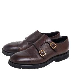 Tom Ford Dark Brown Leather Buckle Oxfords Size 42