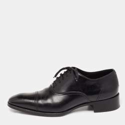 Tom Ford Black Leather Lace-Up Oxfords Size 44 Tom Ford | TLC