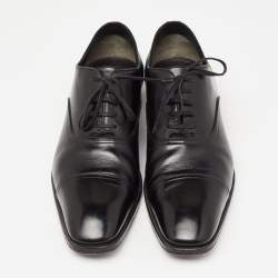 Tom Ford Black Leather Lace-Up Oxfords Size 44