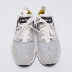 Tom Ford Tricolor Suede And Mesh Sneakers Size 42