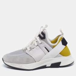Tom Ford Tricolor Suede And Mesh Sneakers Size 42