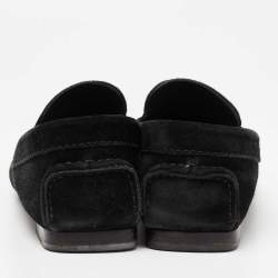 Tom Ford Black Suede And Leather Twist Band Elkan Loafer Size 43