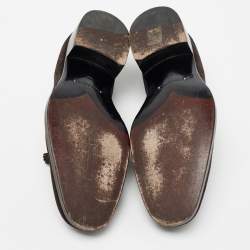 Tom Ford Dark Brown Suede Edgar Tassel Loafers Size 42.5