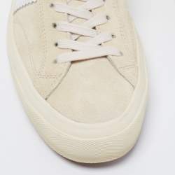 Tom Ford Beige/White Suede and Leather Cambridge High Top Sneakers Size 44