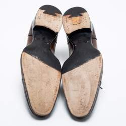Tom Ford Brown Brogue Leather Lace Up Oxfords Size 42.5