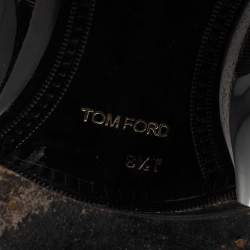 Tom Ford Black Patent Leather and Ribbon Band Tuxedo Loafers Size 42.5
