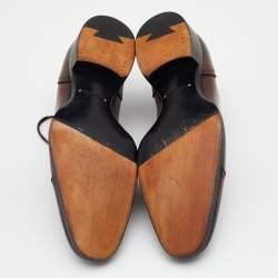 Tom Ford Brown Brogue Leather Lace Up Oxfords Size 43