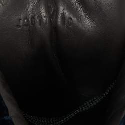 Pre Owned Tom Ford Navy Blue Velvet Russell High Top Sneakers  Size 43