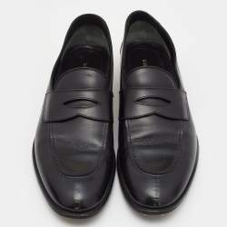 Pre Owned Tom Ford Black Leather Penny Loafers Size 42
