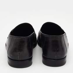 Pre Owned Tom Ford Black Leather Penny Loafers Size 42