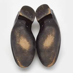 Pre Owned Tom Ford Black Leather Penny Loafers Size 42