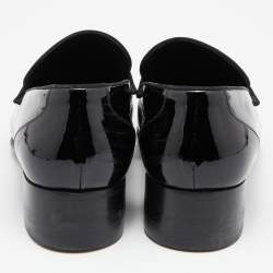 Tom Ford Black Patent Leather and Ribbon Band Tuxedo Loafers Size 43