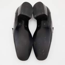 Tom Ford Black Patent Leather and Ribbon Band Tuxedo Loafers Size 43