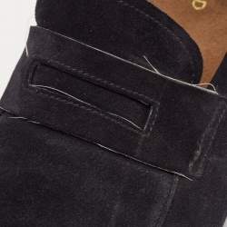 Tom Ford Navy Blue Suede Berwick Loafers Size 43.5