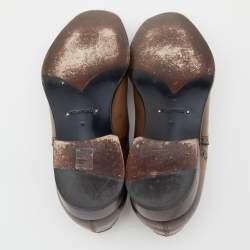 Tom Ford Brown Brogue Leather Lace Up Oxfords Size 44