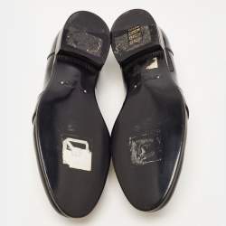 Pre Owned Tom Ford Black Patent Leather Penny Slip On Loafers Size 42.5