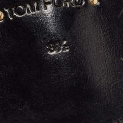 Pre Owned Tom Ford Black Patent Leather Penny Slip On Loafers Size 42.5