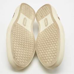 Tom Ford Dark Brown Woven Suede Cambridge Sneakers Size 44