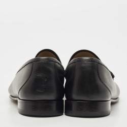 Tom Ford Black Leather York Chain Loafers Size 41