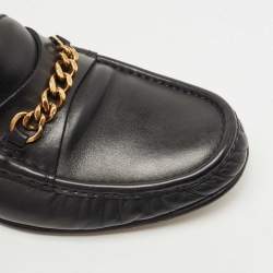 Tom Ford Black Leather York Chain Loafers Size 41