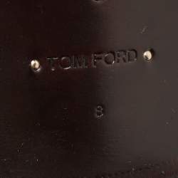 Tom Ford Black Leather Elkan Monk Strap Derby Size 42