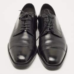 Tom Ford  Black Leather Lace Up Oxford Size 40