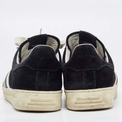 Tom Ford Black Suede Radcliffe Low Top Sneakers Size 40