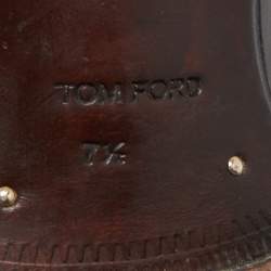Tom Ford Black Leather Lace-Up Oxfords Size 40.5 