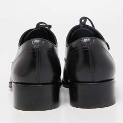 Tom Ford Black Leather Lace-Up Oxfords Size 40.5 