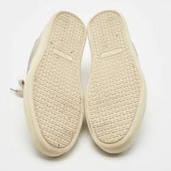 Pre Owned Tom Ford Grey Suede Radcliff Low Top Sneakers Size 42