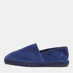 Tom Ford Navy Blue Suede Barnes Espadrilles Size 43