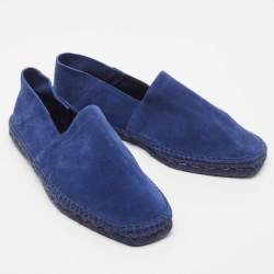Tom Ford Navy Blue Suede Barnes Espadrilles Size 43