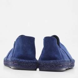 Tom Ford Navy Blue Suede Barnes Espadrilles Size 43