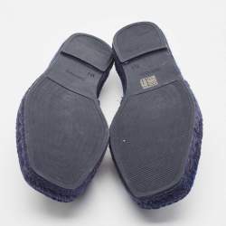 Tom Ford Navy Blue Suede Barnes Espadrilles Size 43