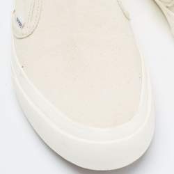 Tom Ford Off White Canvas Low Top Sneakers  Size 43