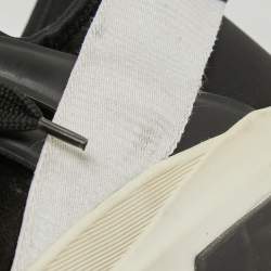 Tom Ford Black Mesh And Suede Low Top Sneakers Size 40