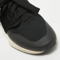 Tom Ford Black Mesh And Suede Low Top Sneakers Size 40