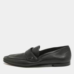 Tom Ford Black Leather Slip On Loafers Size 43.5