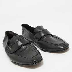 Tom Ford Black Leather Slip On Loafers Size 43.5