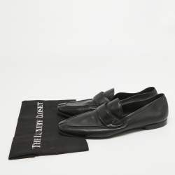 Tom Ford Black Leather Slip On Loafers Size 43.5