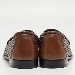 Tom Ford Brown Leather Slip On Loafers Size 42.5