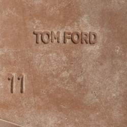 Pre Owned Tom Ford Brown Suede Espadrille Mules Size 44
