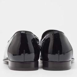 Tom Ford Black Patent Leather Penny Loafers Size 40