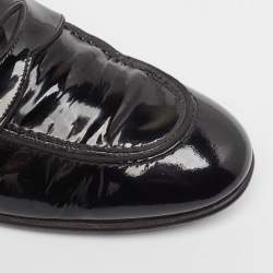 Tom Ford Black Patent Leather Penny Loafers Size 40