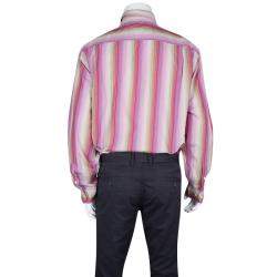 Tommy Hilfiger Multicolor Striped Cotton Long Sleeve Button Front Shirt XL