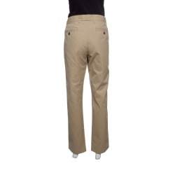 Tommy Hilfiger Beige Cotton Tailored Fit Chino Pants M