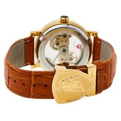 مملوكة مسبقًا ساعة يد رجالية تو نينو لامبورغيني مفرغة أل أس4490 ستانلس ستيل بي في دي ذهب 44 مم